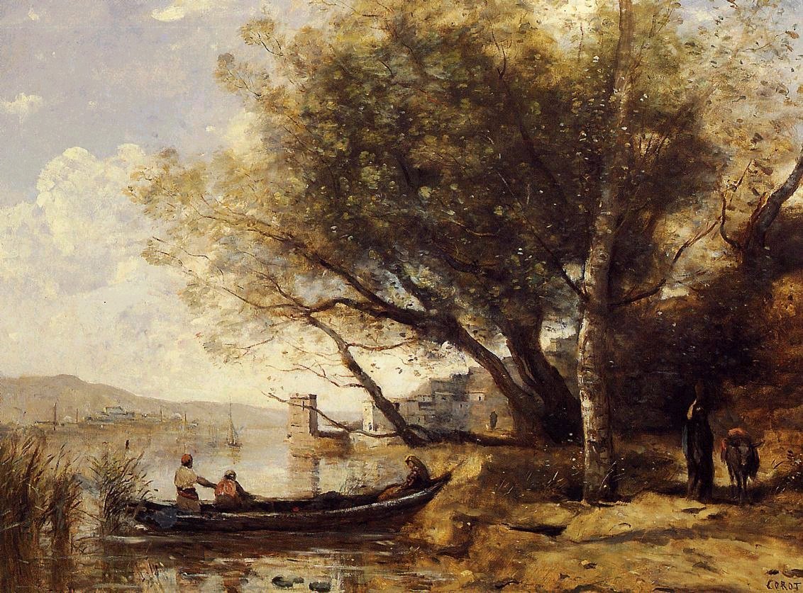Smyrna, Bournabat od Jean Baptiste Camille Corot