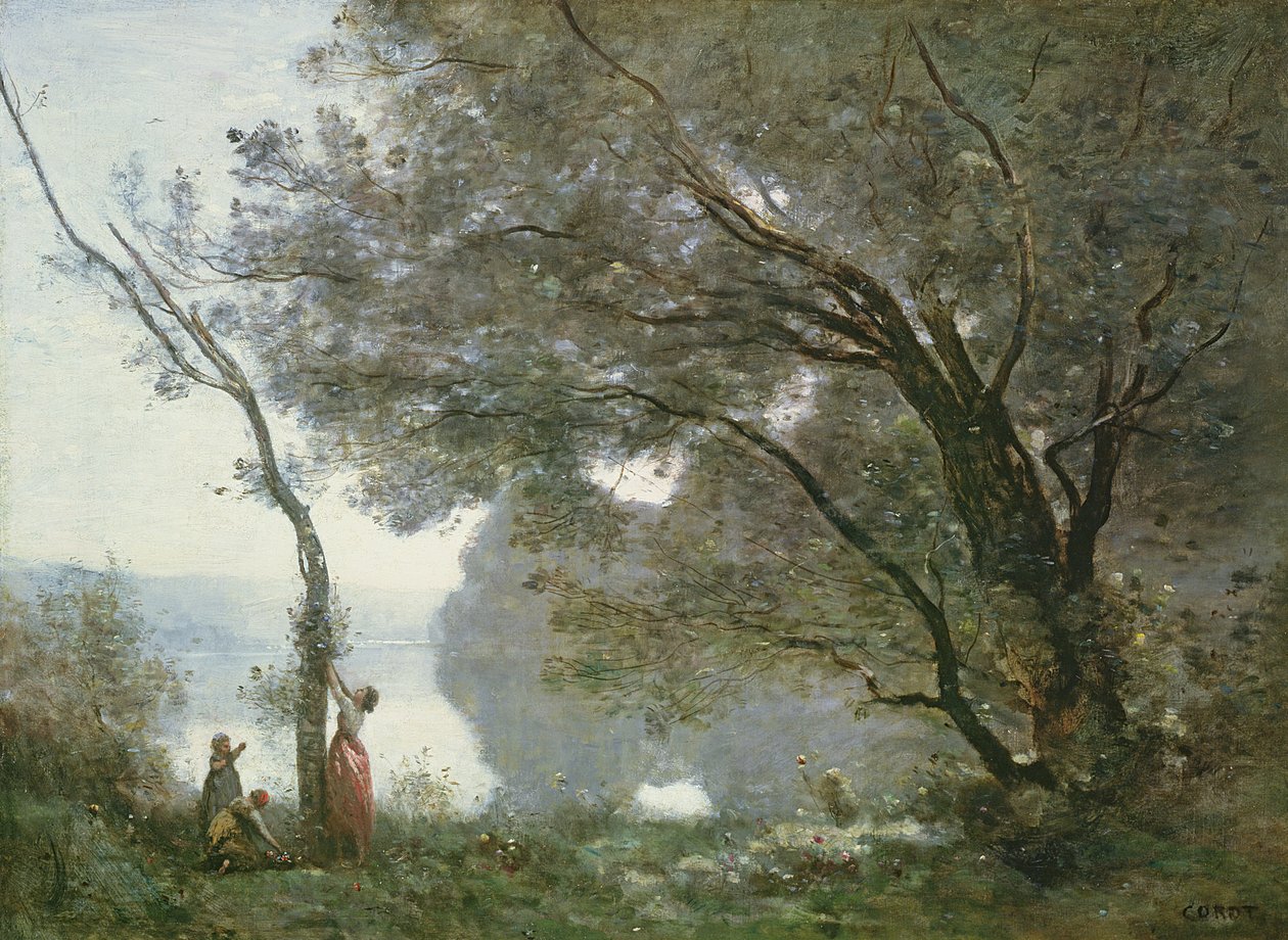 Vzpomínka na Mortefontaine, 1864 od Jean Baptiste Camille Corot