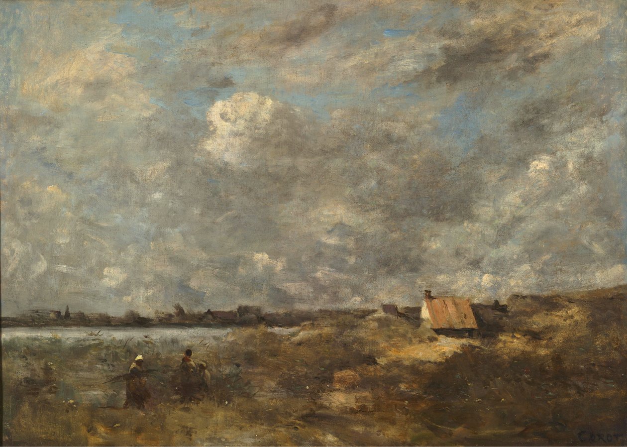 Bouřlivé počasí. Pas-de-Calais od Jean Baptiste Camille Corot