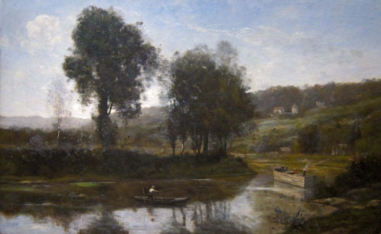 The Bend in the Seine at Port Marly od Jean Baptiste Camille Corot