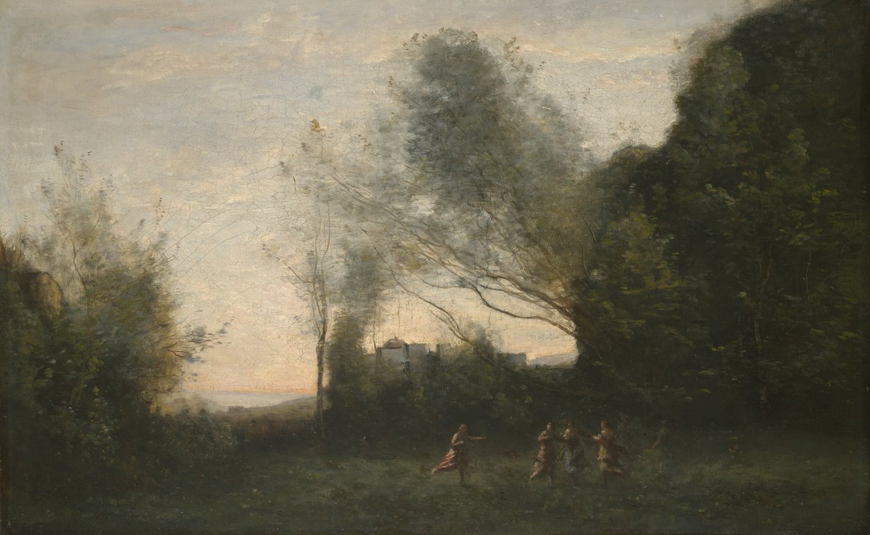 Tanec nymf, 1865-70 od Jean Baptiste Camille Corot
