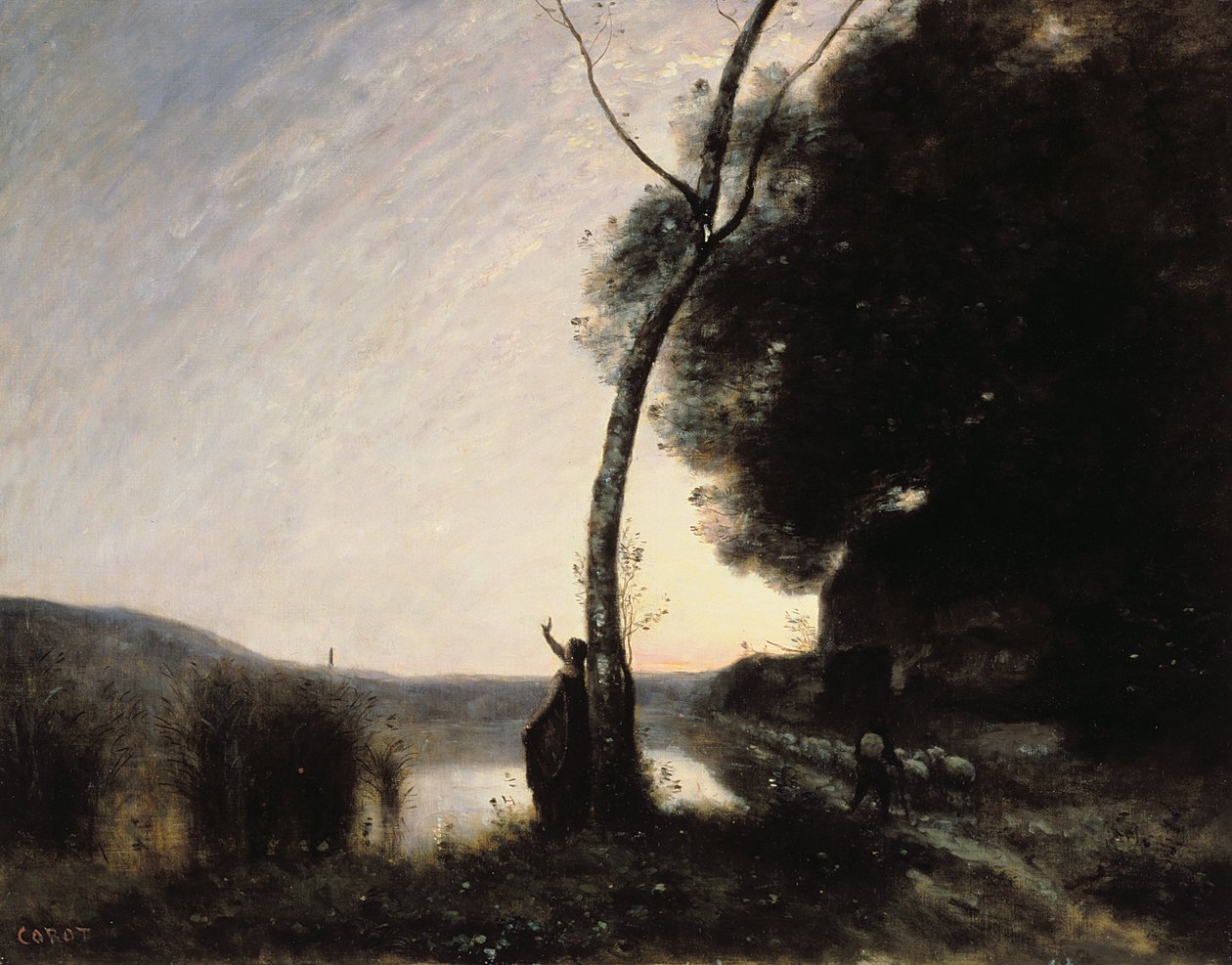 Večernice, 1864 od Jean Baptiste Camille Corot