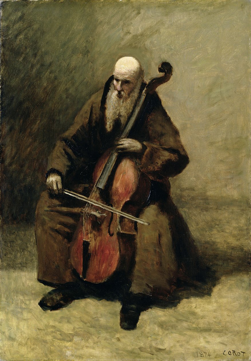 Mnich, 1874 od Jean Baptiste Camille Corot