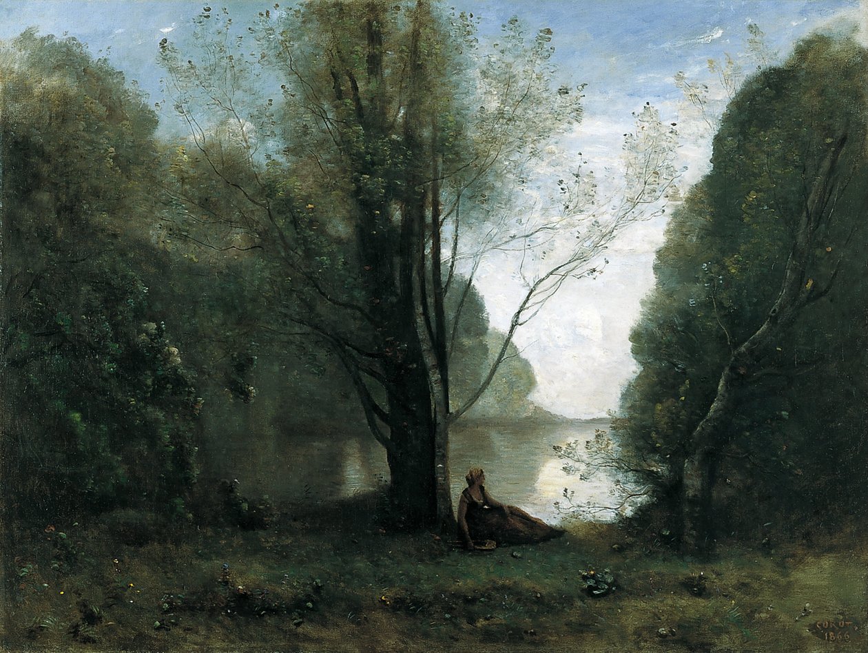 Samota. Vzpomínka na Vigena, Limousin od Jean Baptiste Camille Corot