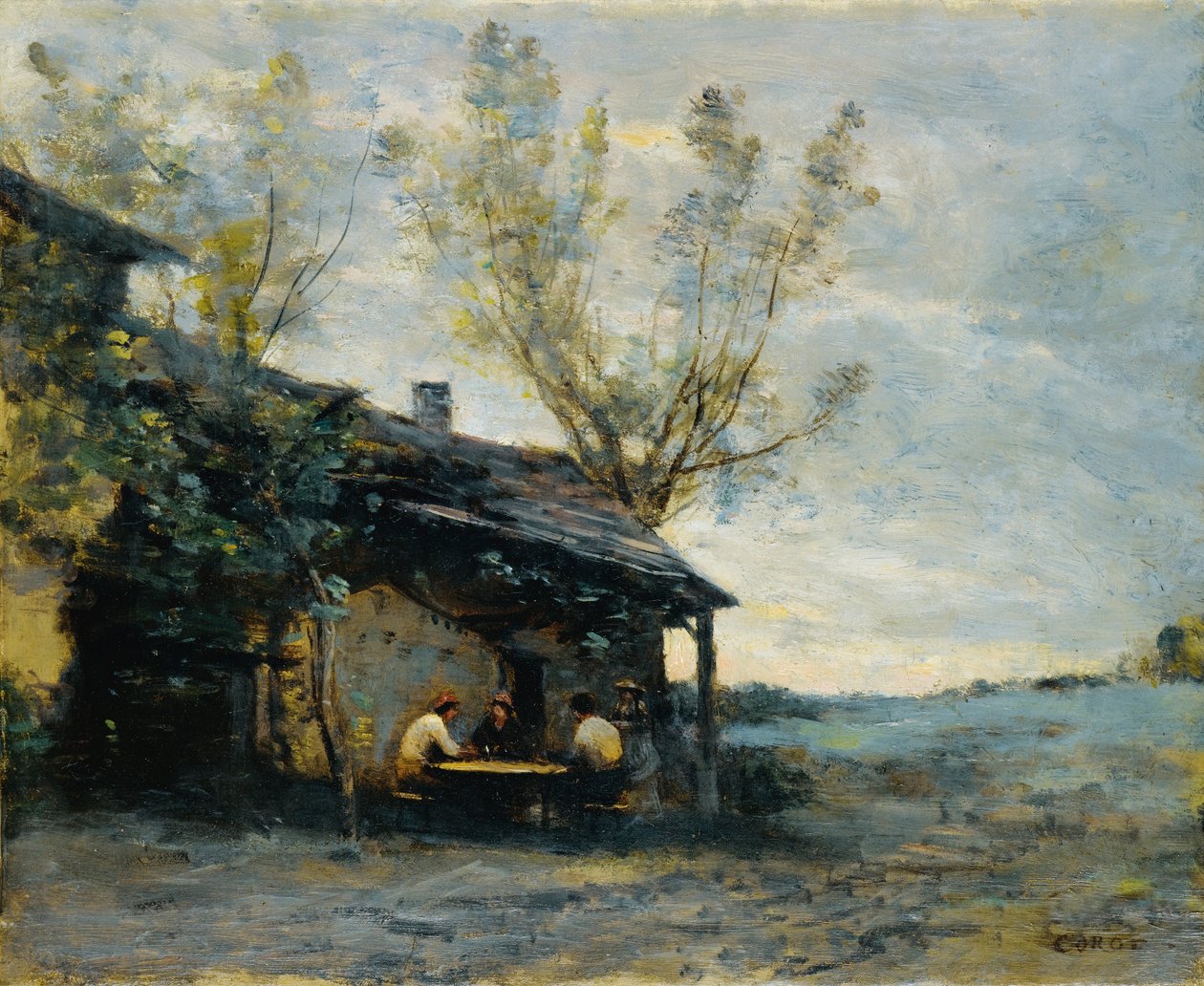 Kavárna ve Vaugirardu od Jean Baptiste Camille Corot
