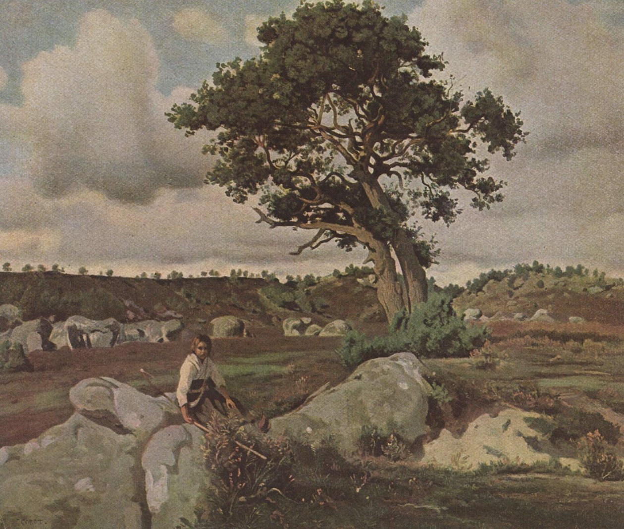 Les Fontainebleau od Jean Baptiste Camille Corot