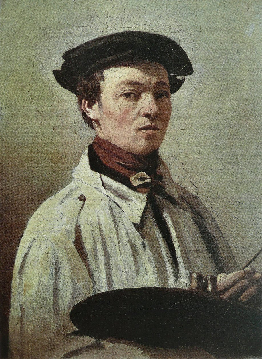 autoportrét od Jean Baptiste Camille Corot