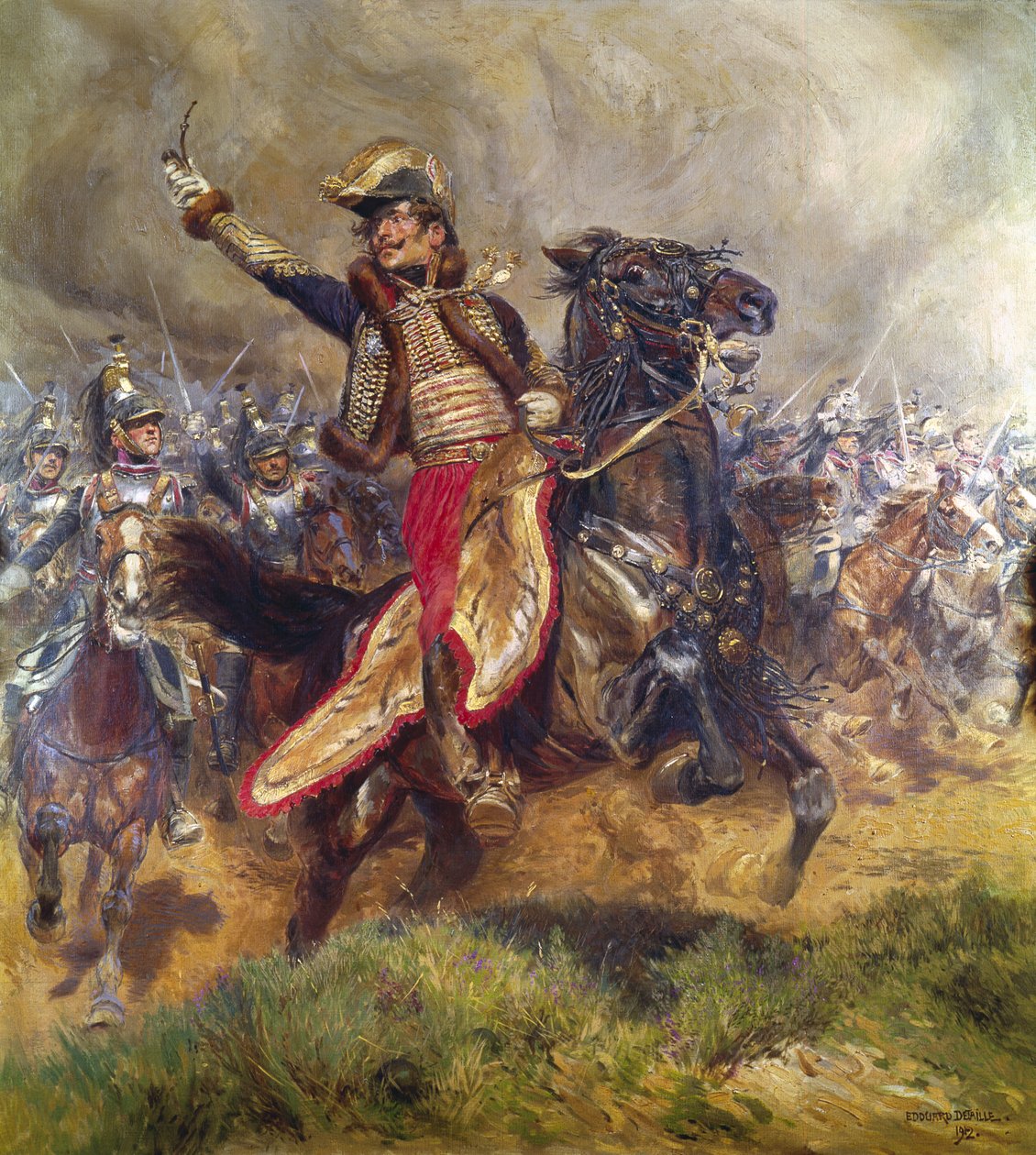 Generál Antoine-Charles-Louis Lasalle (1775-1809) 1912 od Jean Baptiste Edouard Detaille