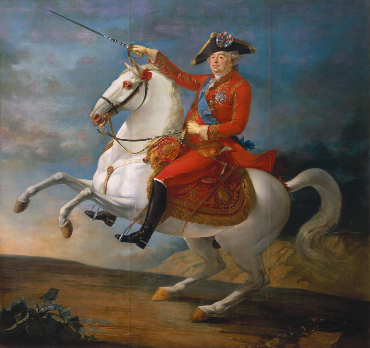 Jezdecký portrét Ludvíka XVI. (1754-93) 1791 od Jean Baptiste Francois Carteaux