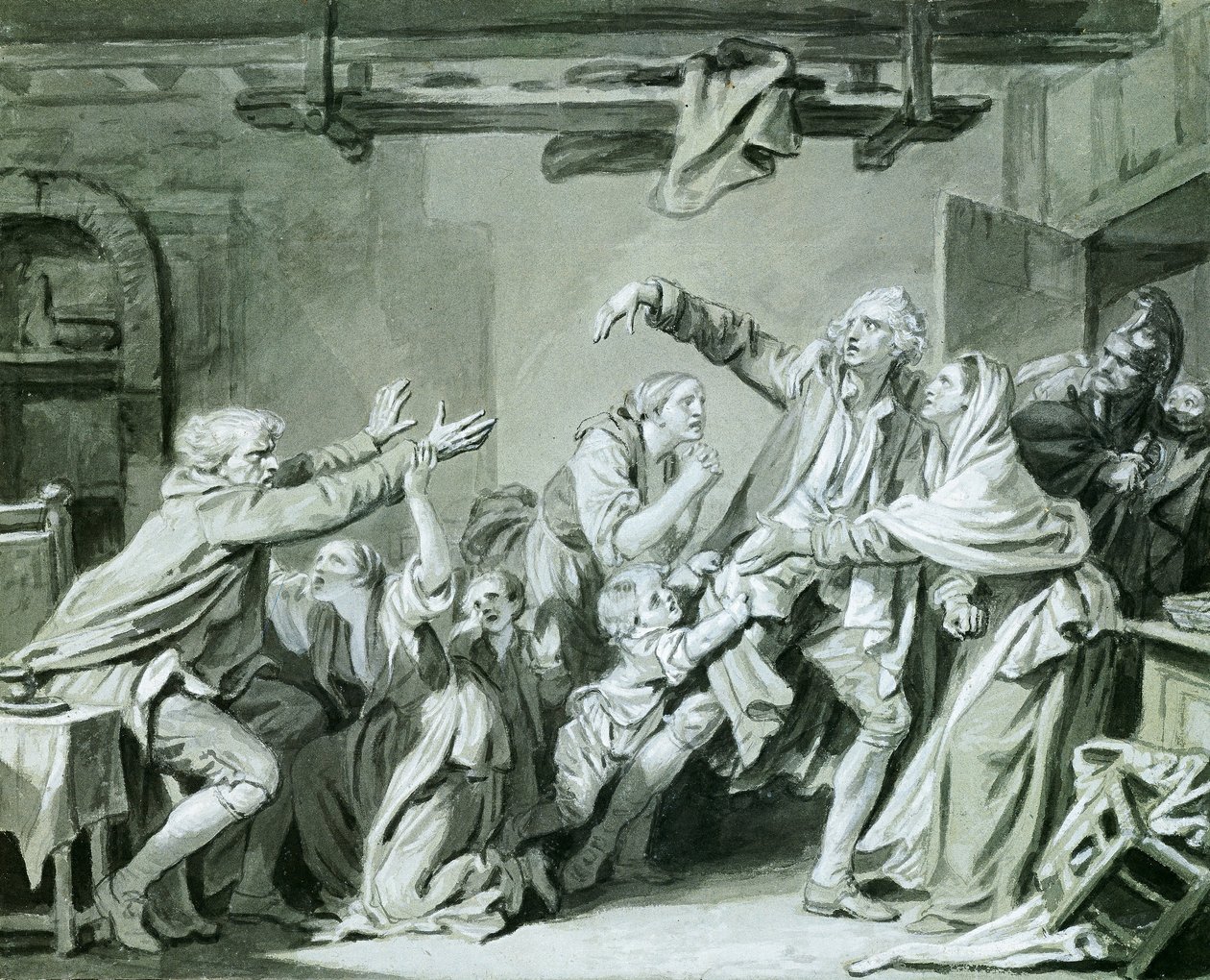 Father Curses Hos Ungrateful Son, 1777 od Jean Baptiste Greuze