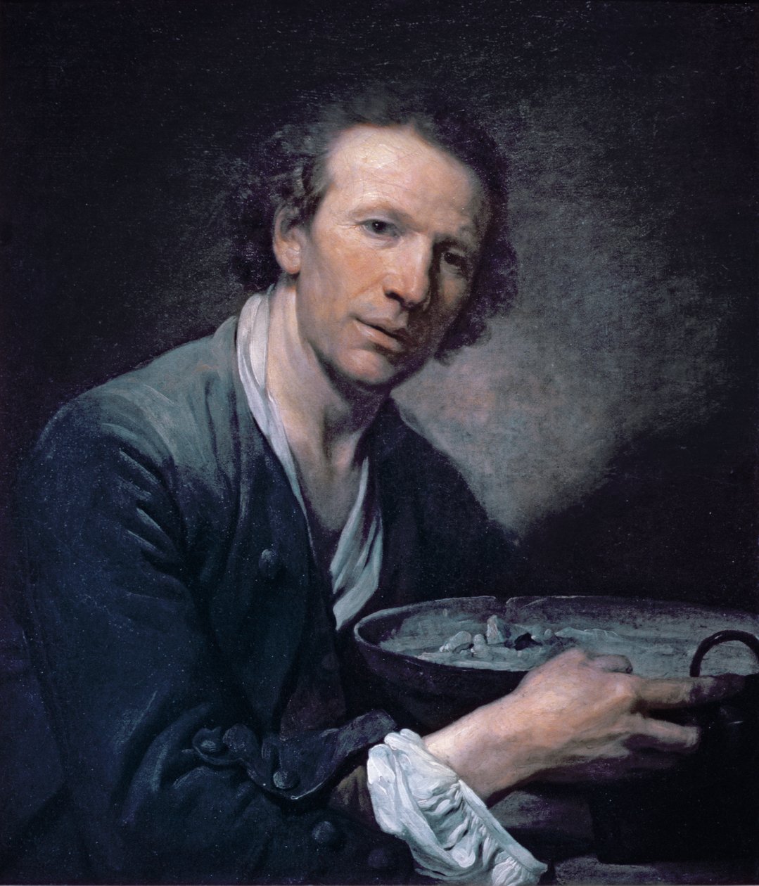 Joseph, model Královské akademie držící pánev, 1755 od Jean Baptiste Greuze