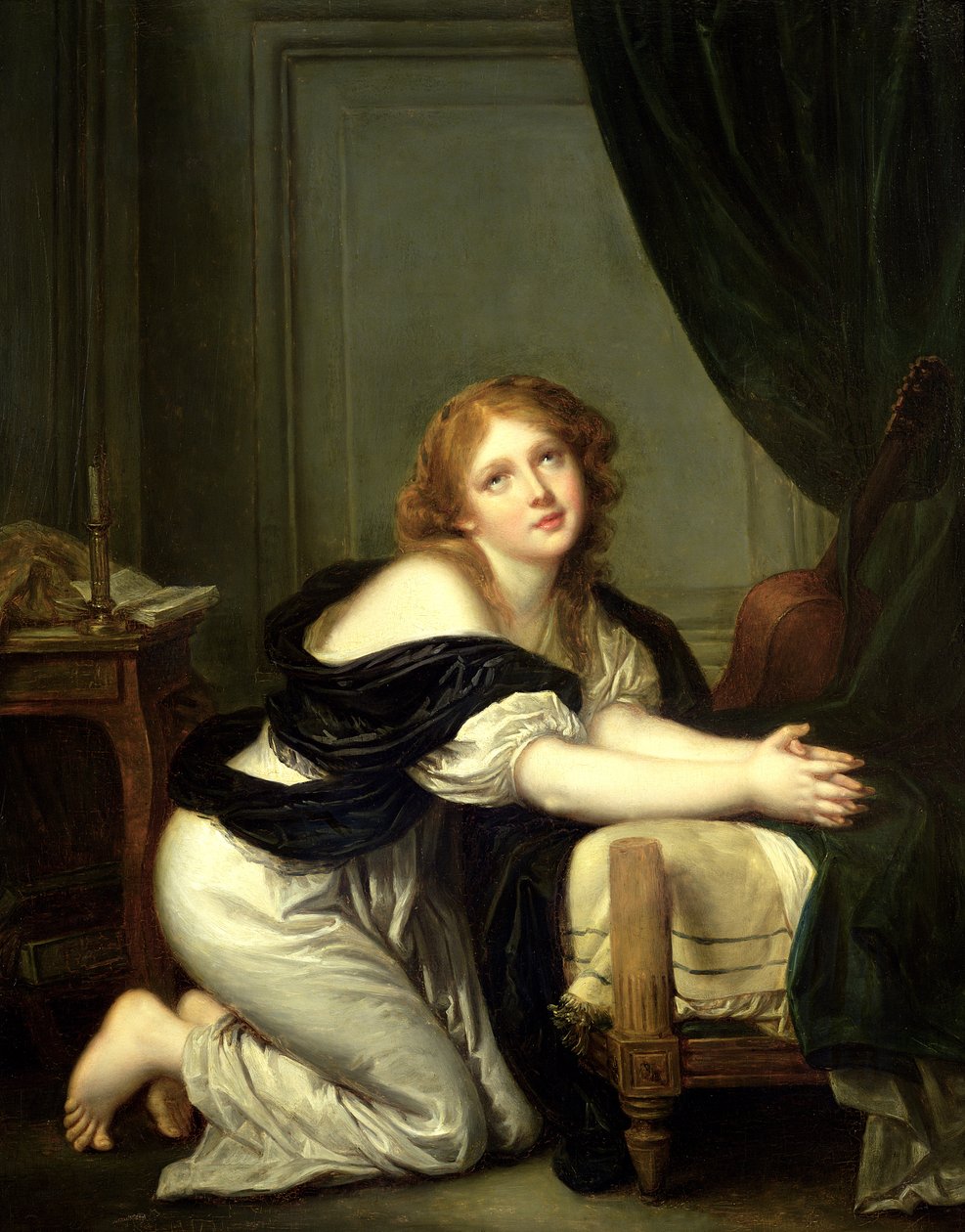 Ranní modlitba od Jean Baptiste Greuze