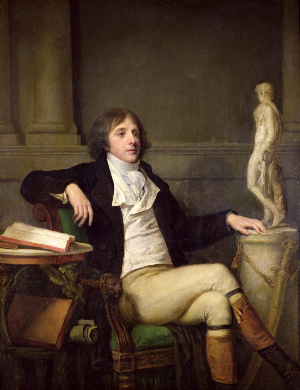Portrét pravděpodobně Auguste Louis de Talleyrand (1770-1832) kolem roku 1792 od Jean Baptiste Greuze