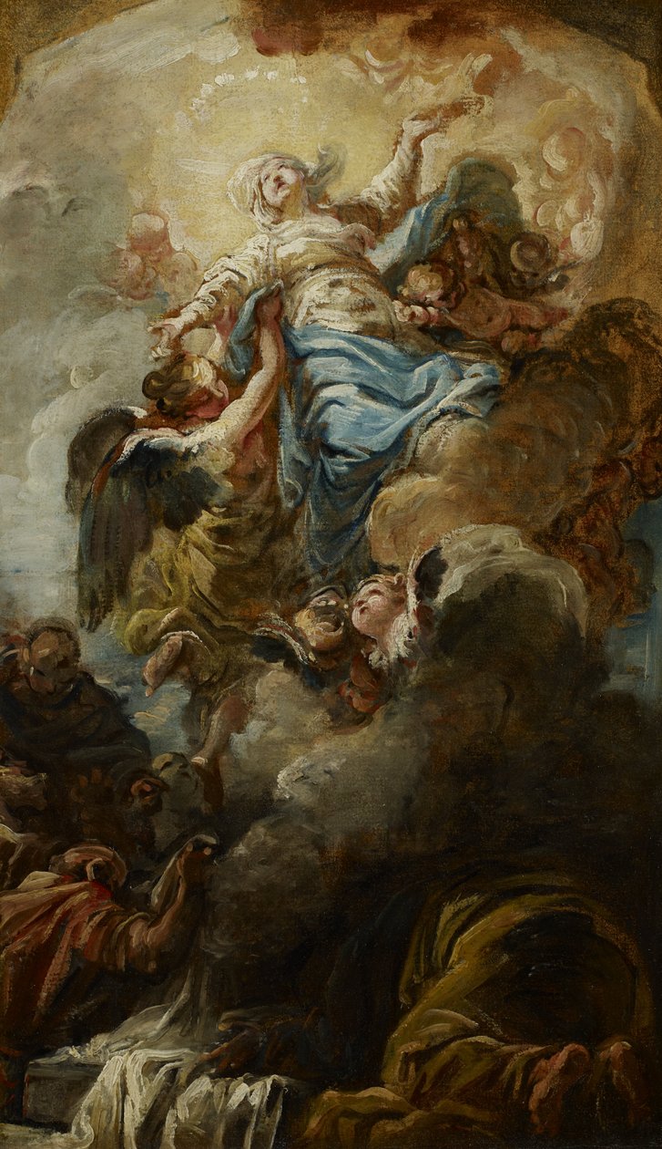 Studium Nanebevzetí Panny Marie od Jean Baptiste Henri Deshays