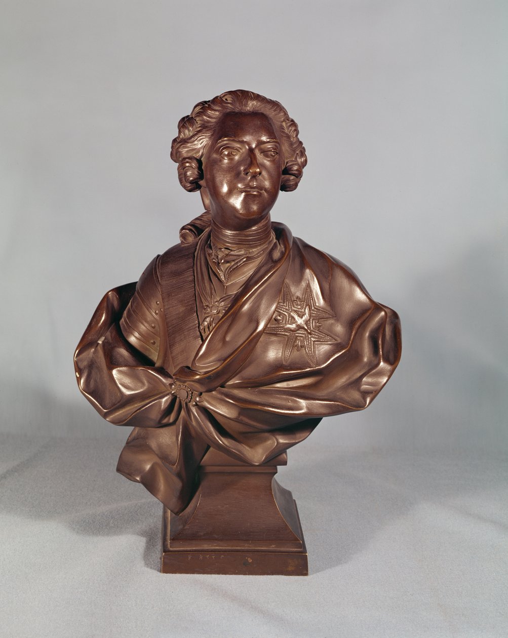 Busta Ludvíka XV. (1710-74) 1751 (bronz) od Jean Baptiste II Lemoyne