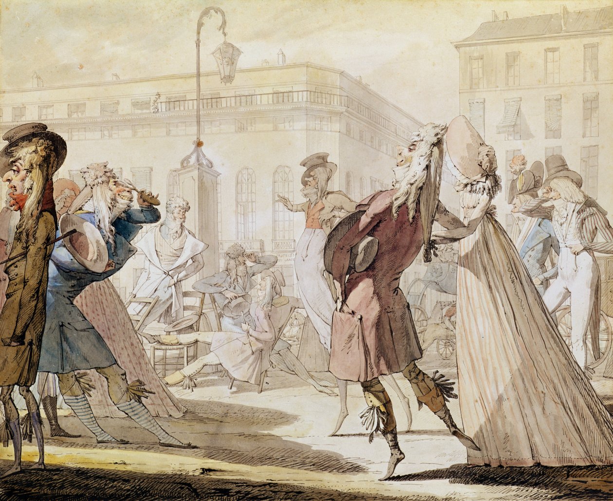 Le Petit Coblentz (pero a inkoust a wc na papíře) od Jean Baptiste Isabey