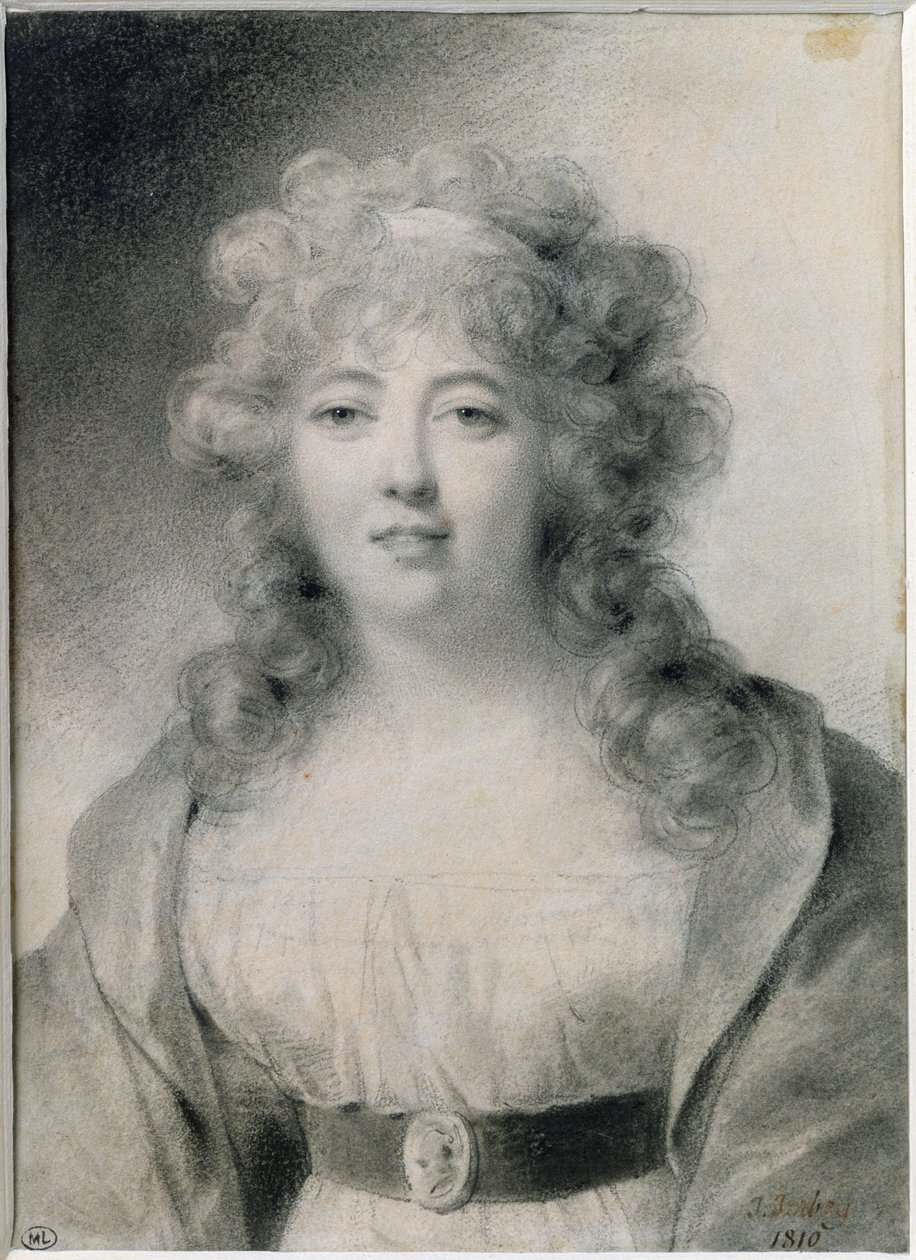 Madame de Stael (1766-1817) 1810 od Jean Baptiste Isabey