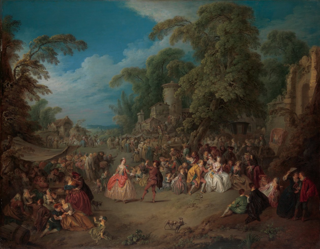 Veletrh v Bezons, kolem roku 1733 od Jean Baptiste Joseph Pater
