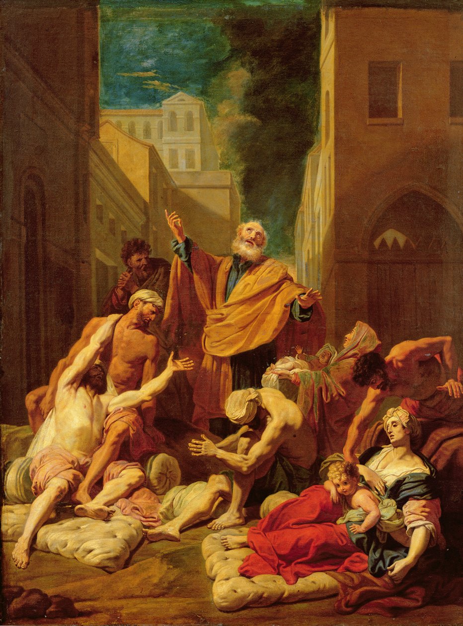 Svatý Petr uzdravuje nemocné od Jean Baptiste Jouvenet