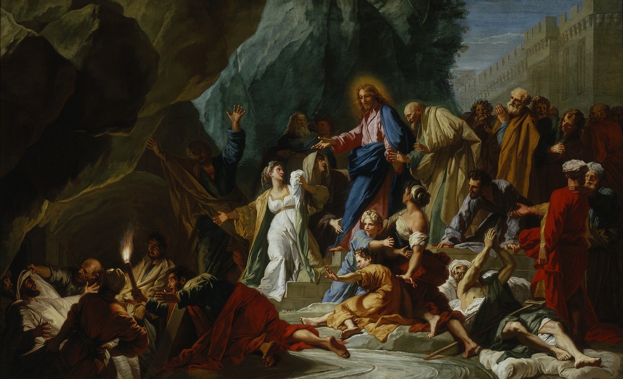 Vzkříšení Lazara, kolem roku 1711 od Jean Baptiste Jouvenet