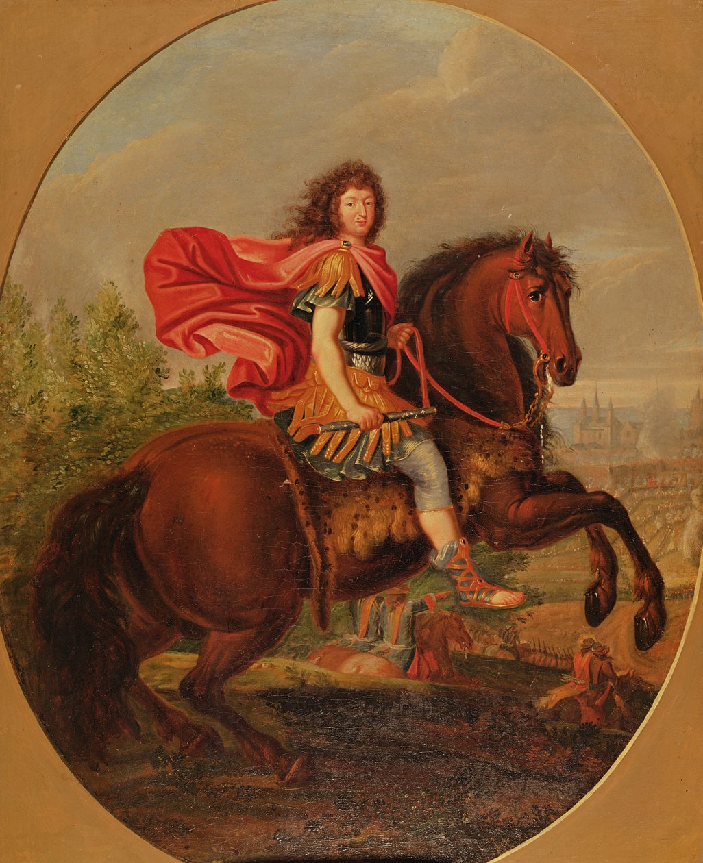 Jezdecký portrét Ludvíka XIV od Jean Baptiste Martin