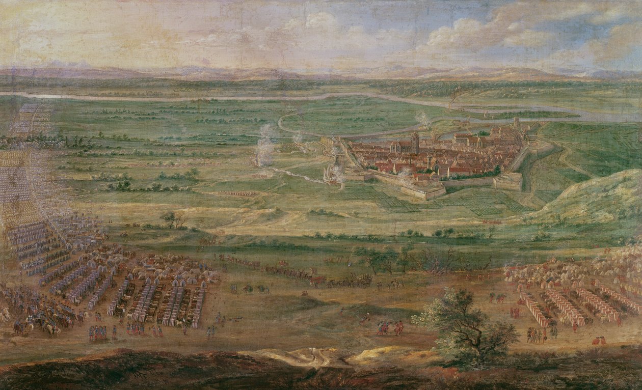 Obléhání Dole v červnu 1674 od Jean Baptiste Martin