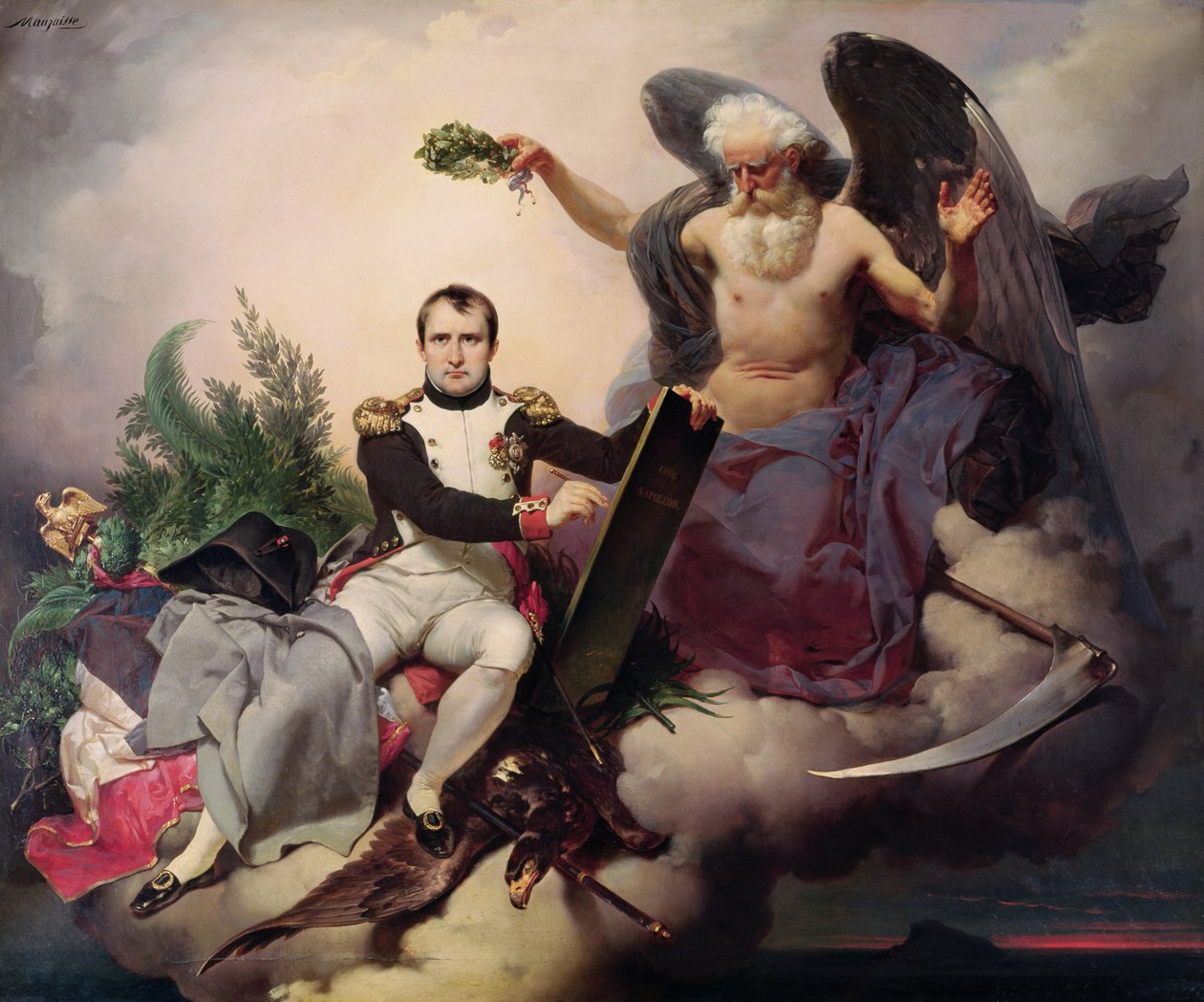 Napoleon (1769-1821) Korunován časem, před rokem 1833 od Jean Baptiste Mauzaisse