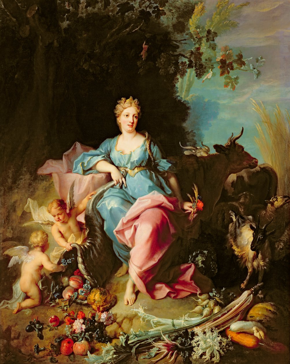 Hojnost, 1719 od Jean-Baptiste Oudry