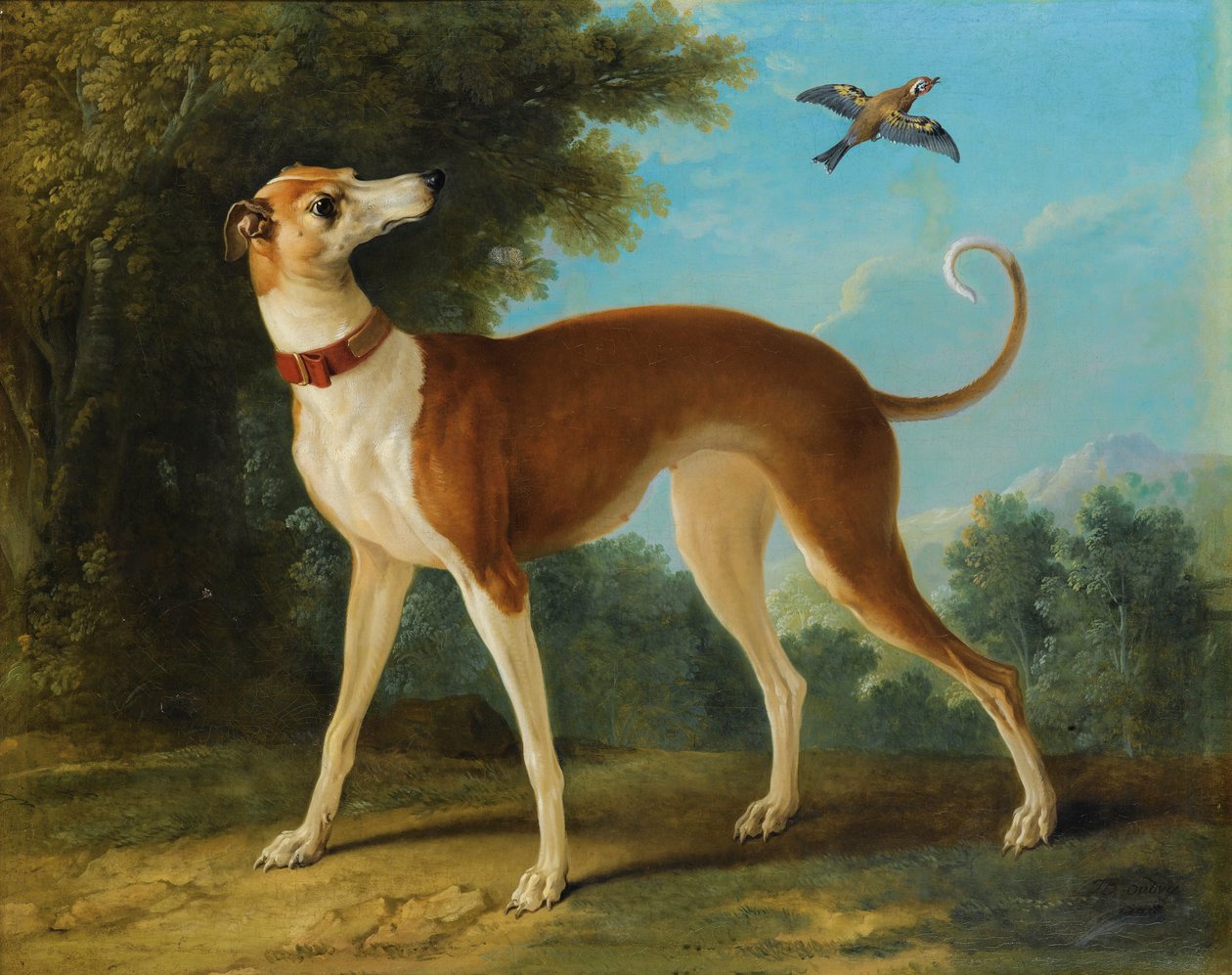 Chrt v krajině od Jean Baptiste Oudry