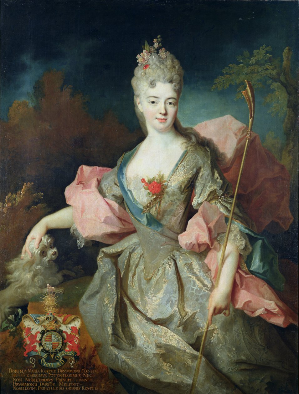 Lady Mary Josephine Drummond, hraběnka z Castelblanco, kolem roku 1708 od Jean Baptiste Oudry