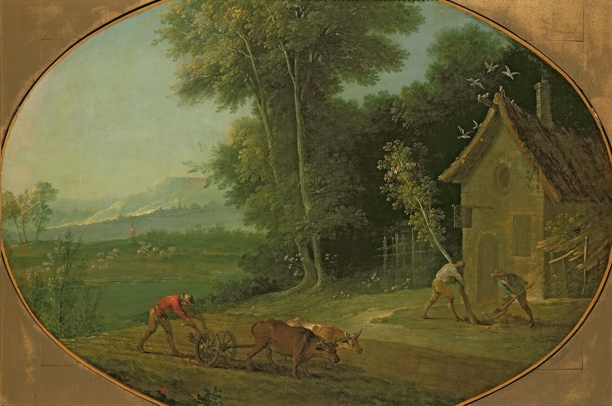 Jarní krajina, 1749 od Jean Baptiste Oudry