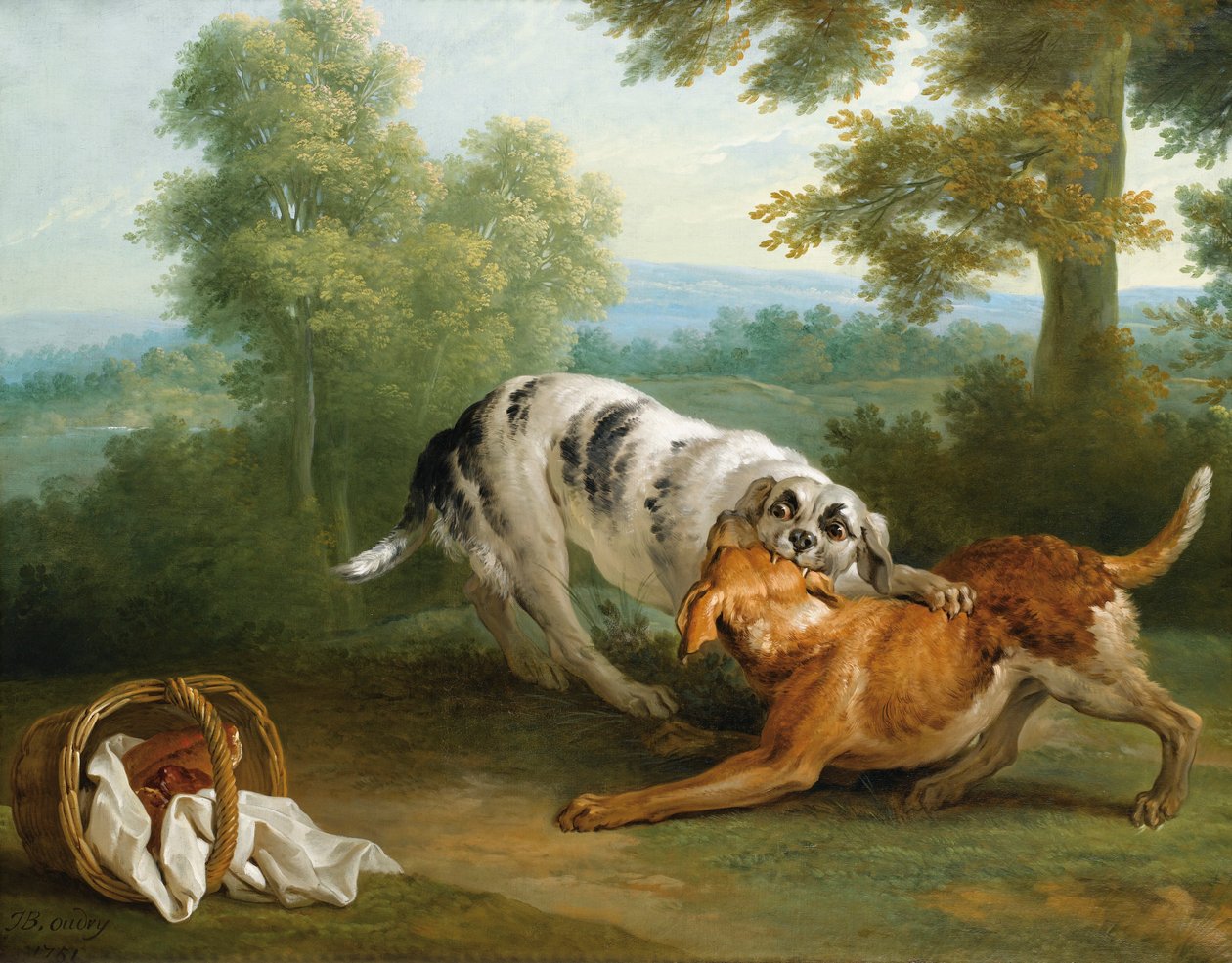 Pes nese svému pánovi večeři od Jean Baptiste Oudry