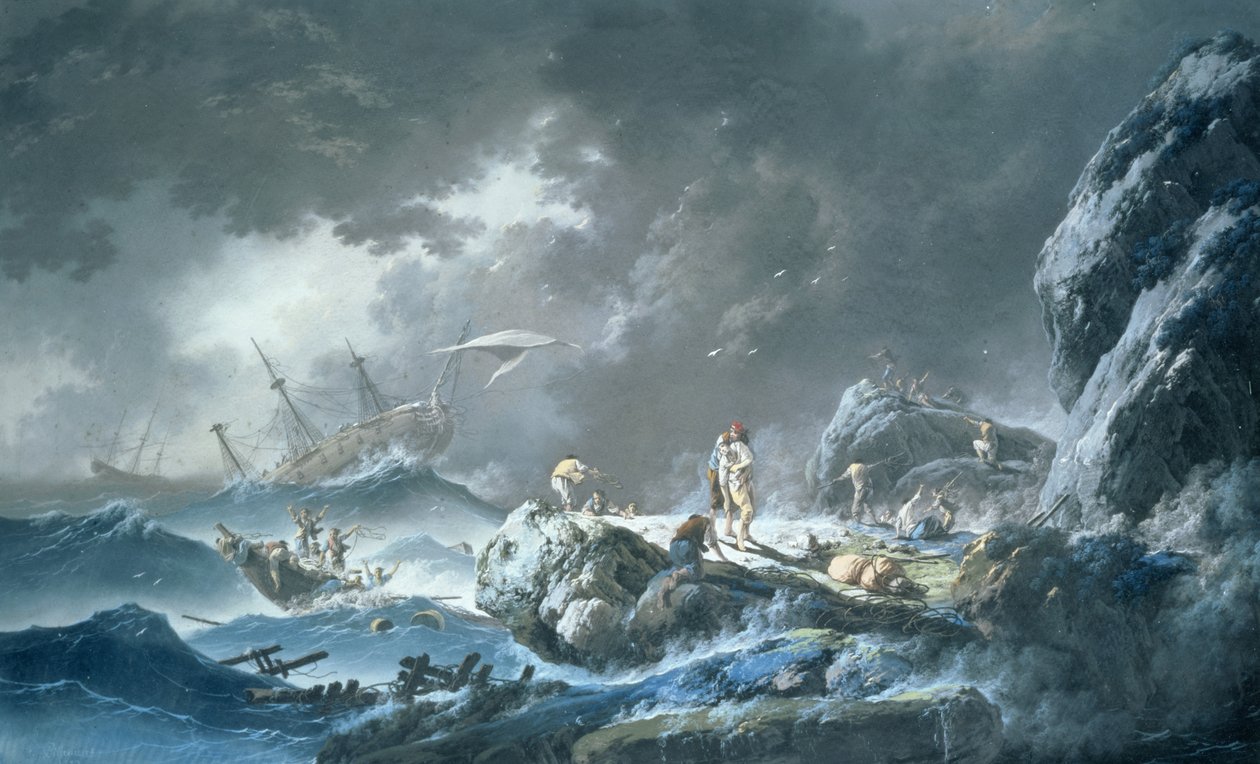 Vrak od Jean Baptiste Pillement