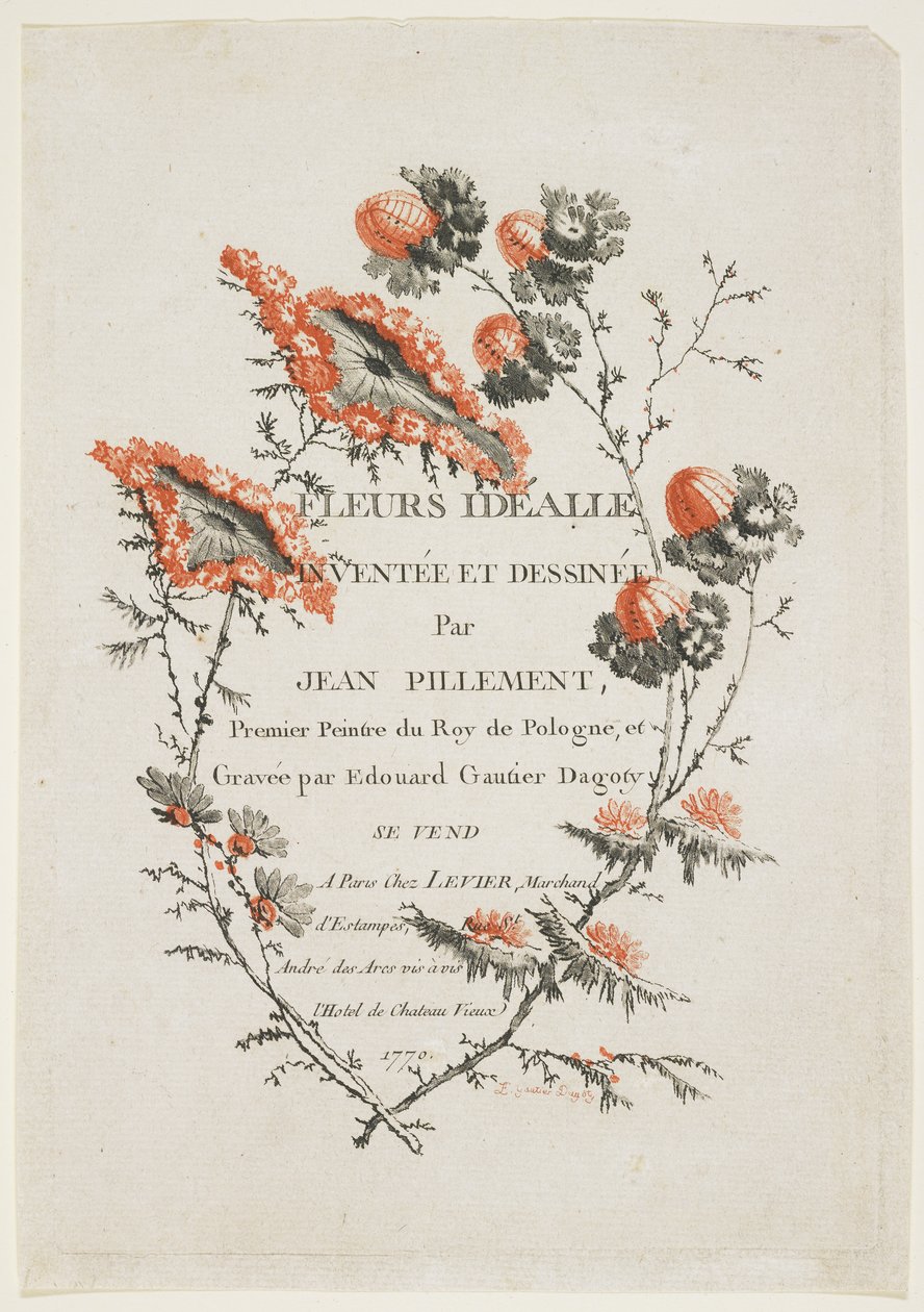 Titulní strana, 1770 od Jean Baptiste Pillement