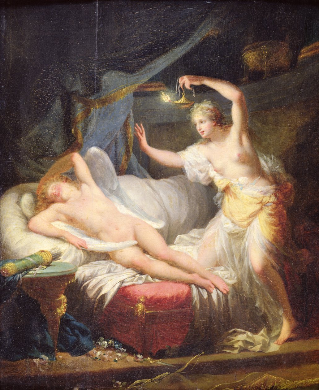 Amor a Psyché od Jean Baptiste Regnault