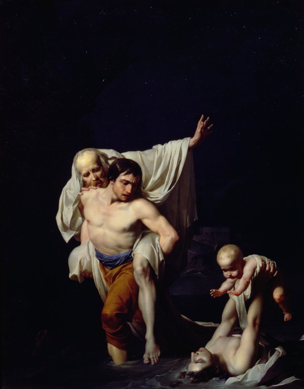 Potopa, kolem roku 1789 od Jean Baptiste Regnault