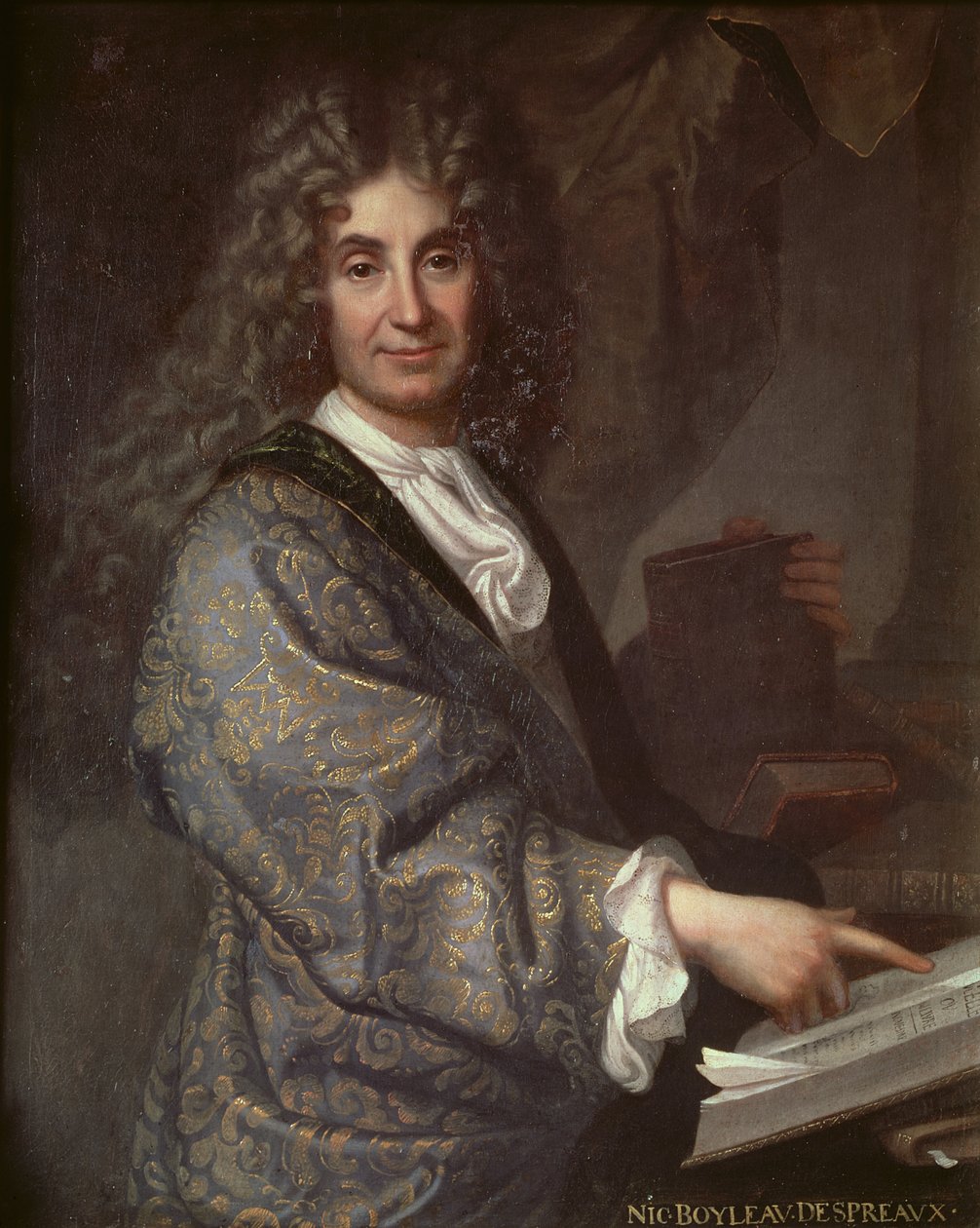 Nicolas Boileau (1636-1711) od Jean Baptiste Santerre