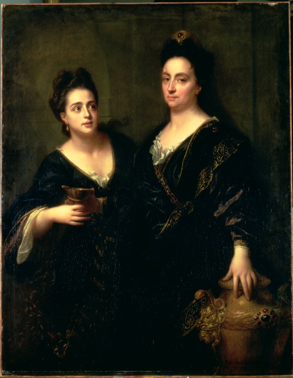 Portrét dvou hereček, 1699 od Jean Baptiste Santerre