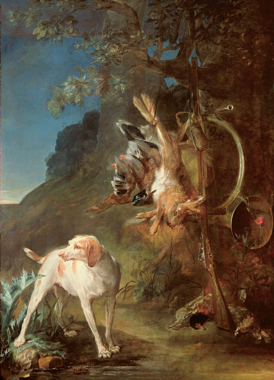 Pes a hra, 1730 od Jean Baptiste Simeon Chardin