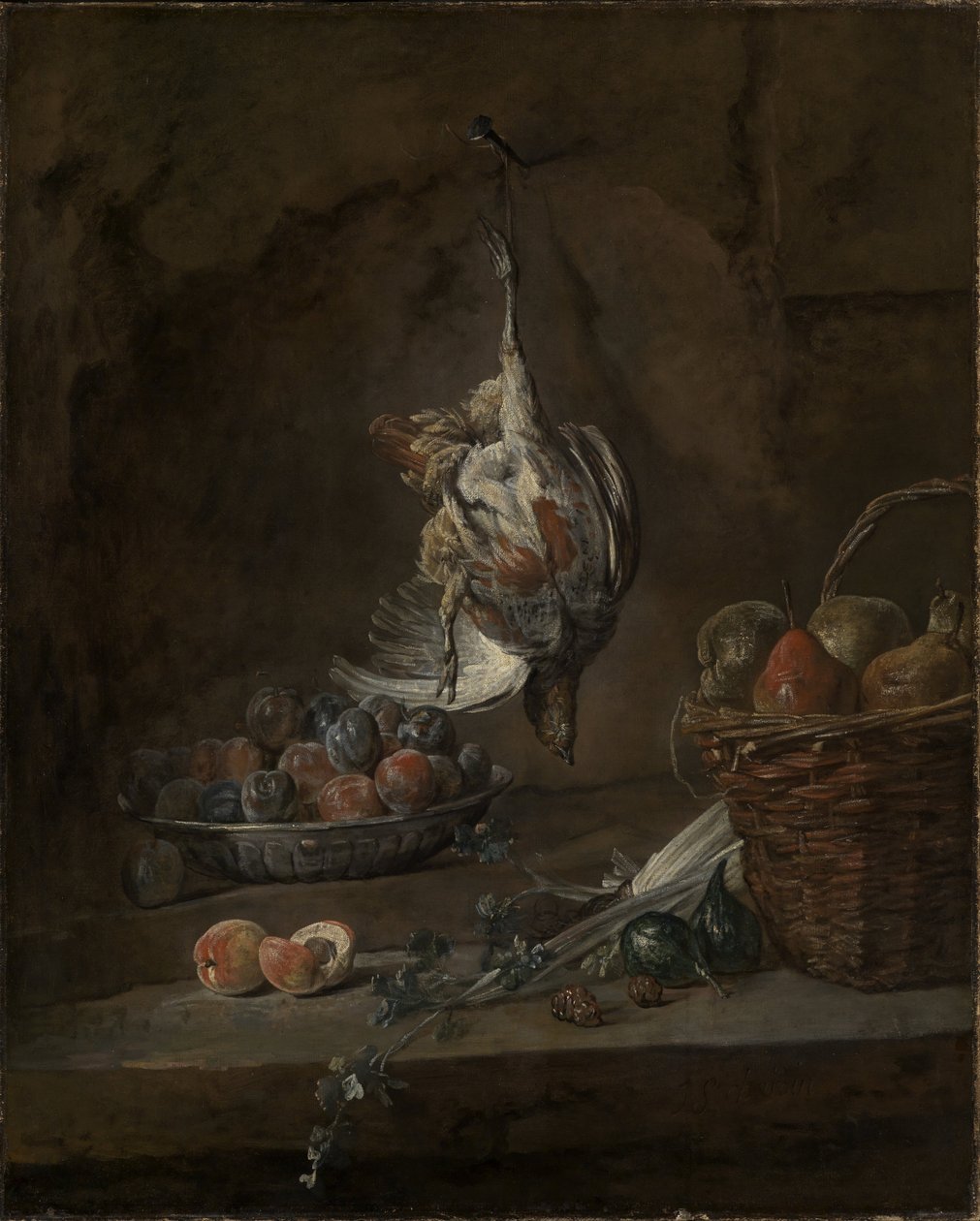 Zátiší s mrtvým bažantem od Jean Baptiste Simeon Chardin