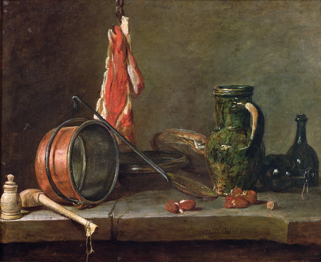 Zátiší: Feast Day Menu, 1731 (olej na mědi) od Jean Baptiste Simeon Chardin