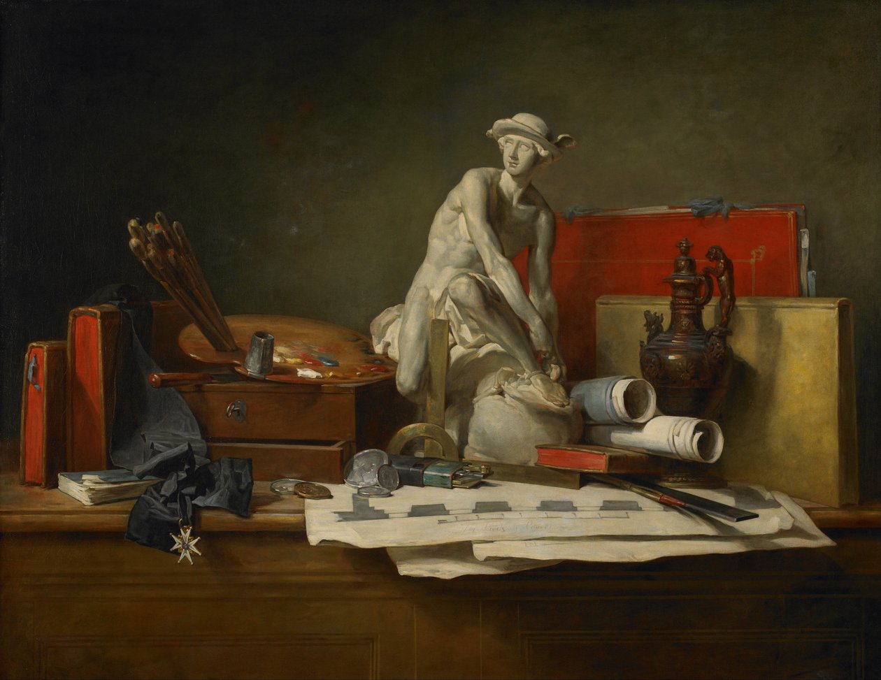 Atributy umění a odměny, které jsou jim připisovány od Jean Baptiste Simeon Chardin