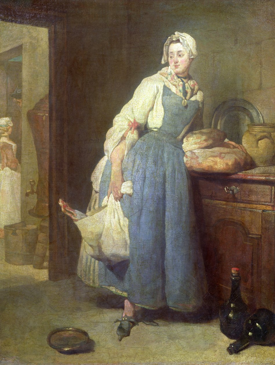 The Kitchen Maid with Provisions, 1739 od Jean Baptiste Simeon Chardin