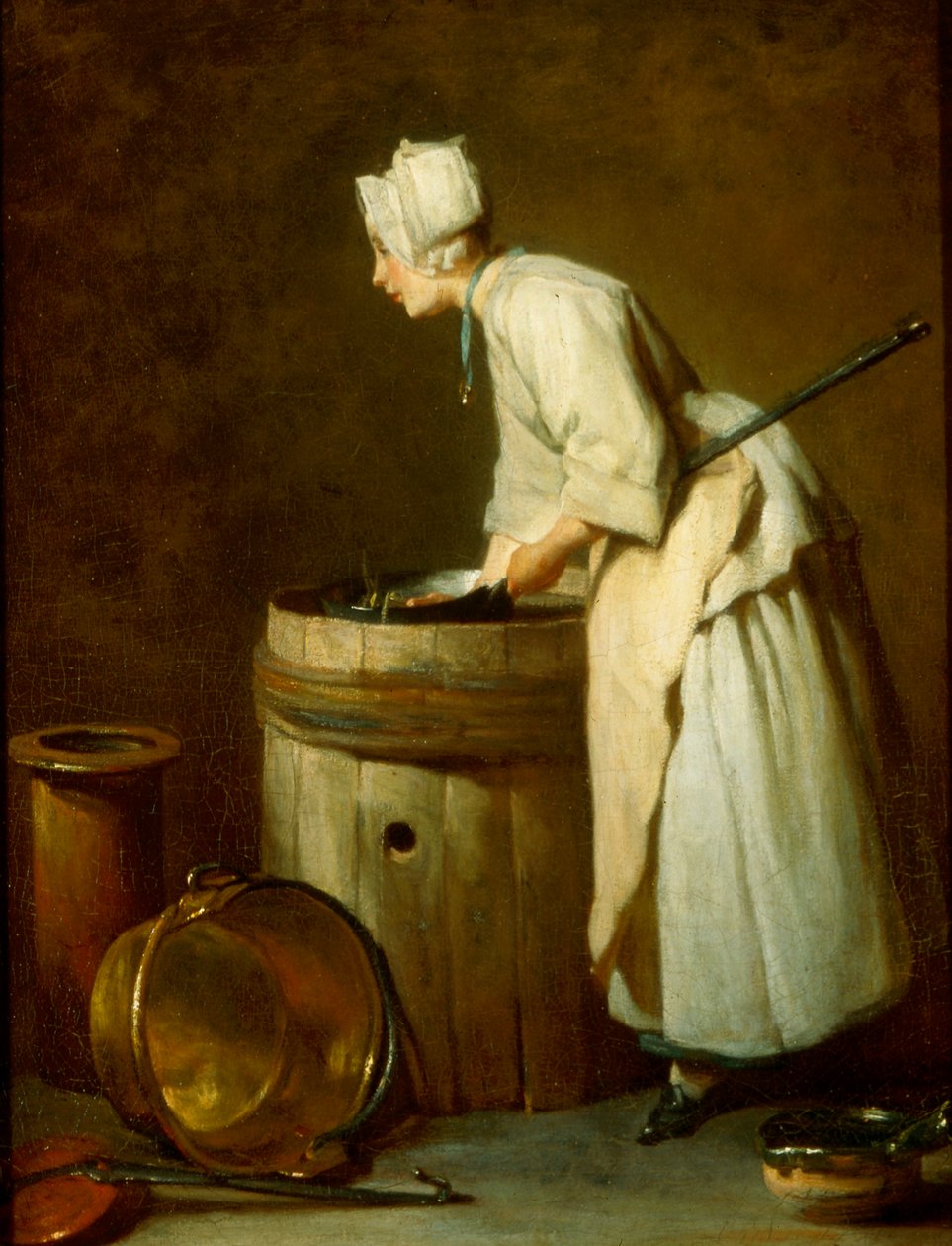 Služka Scullery, 1738 od Jean Baptiste Simeon Chardin