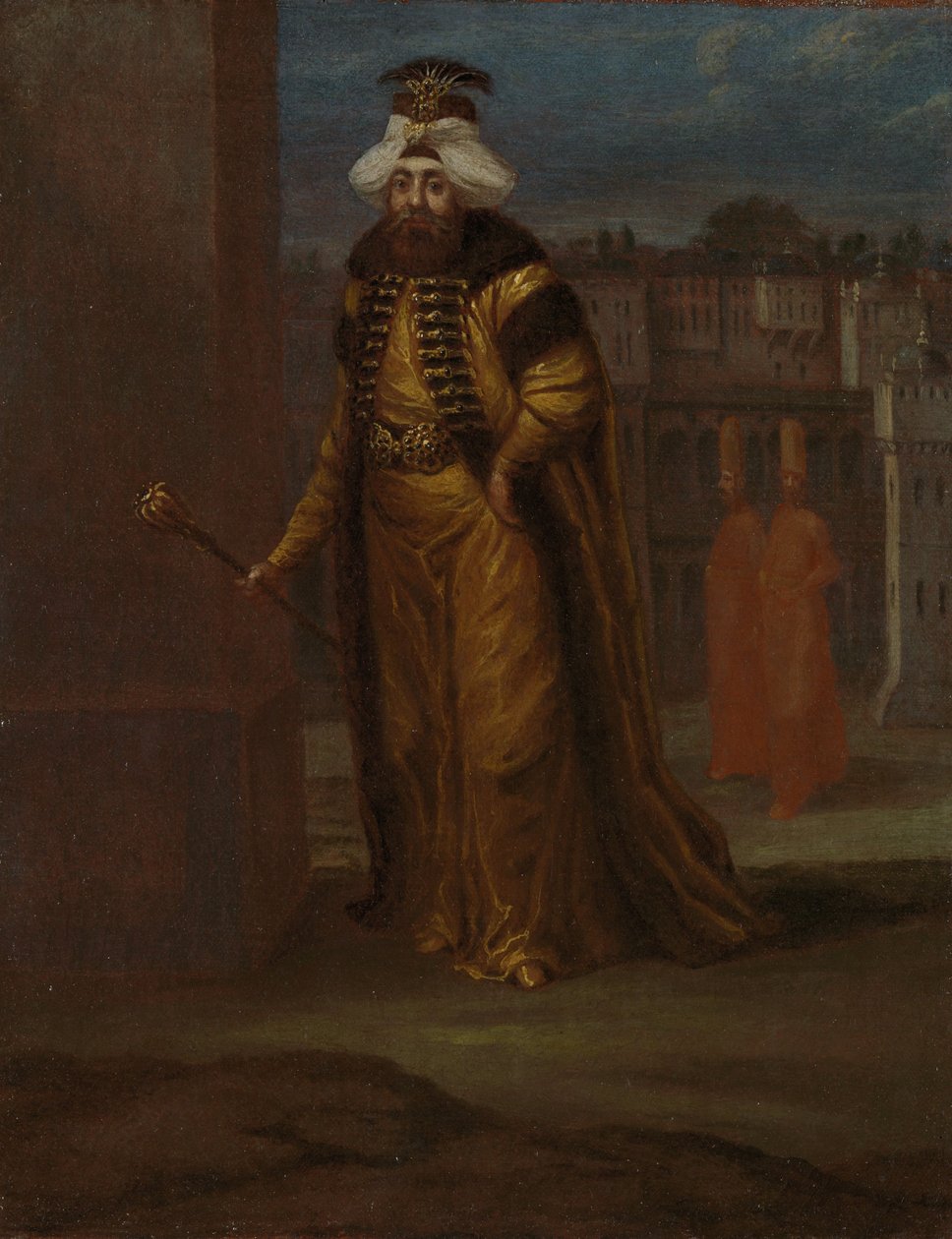 24. sultán a 103. kalip islámu, Mahmud I. (1696–1754). Türkçe od Jean Baptiste Vanmour