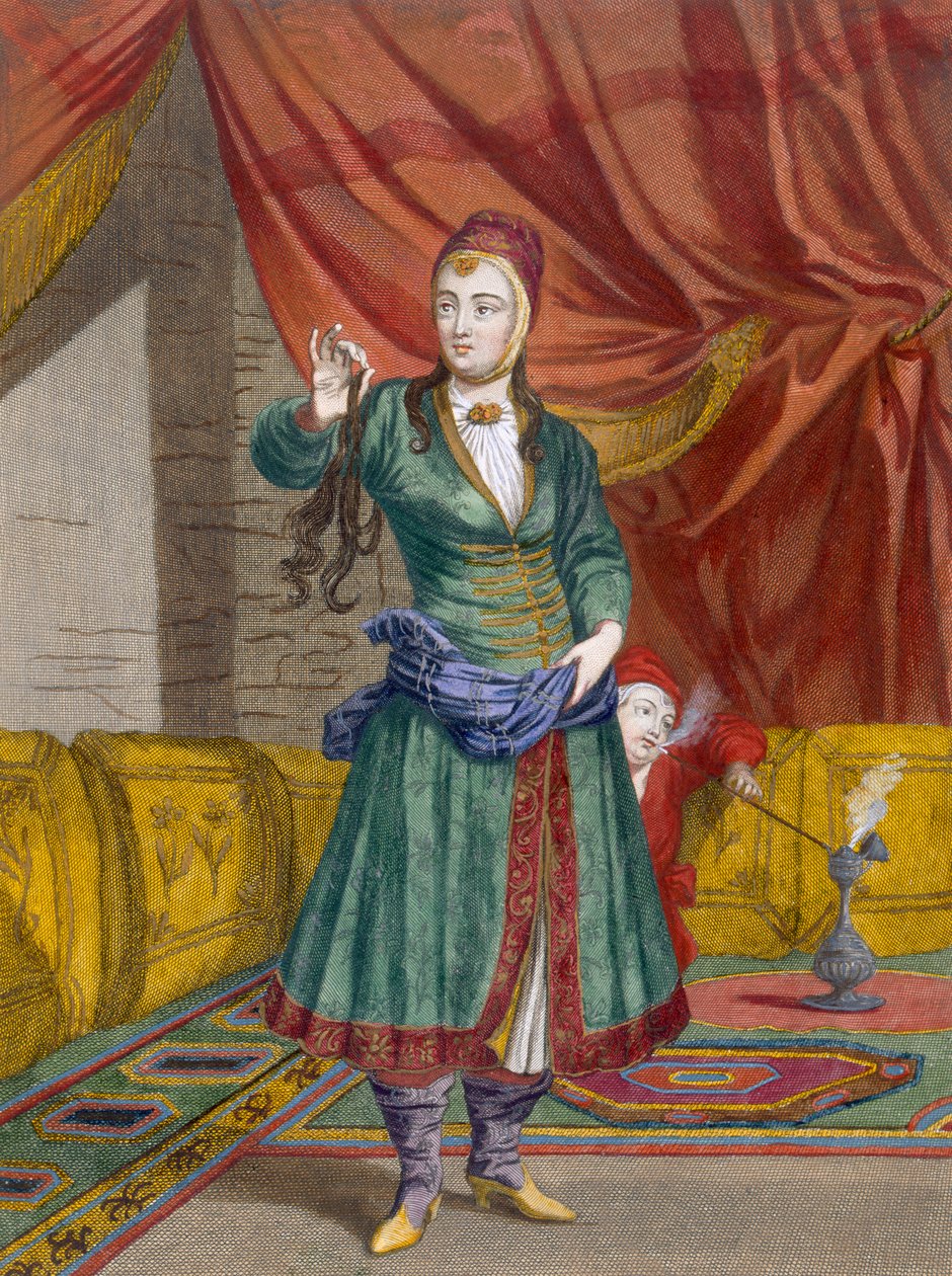 Perská dívka, kolem roku 1708 od Jean Baptiste Vanmour