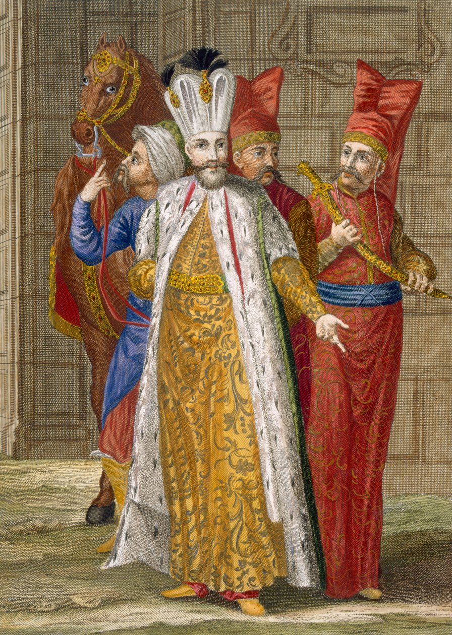 Sultán Ahmed III., kolem roku 1708 od Jean Baptiste Vanmour