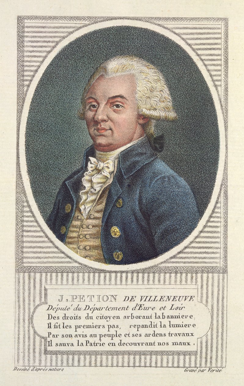 Jerome Petion de Villeneuve (1756-94) od Jean Baptiste Verite