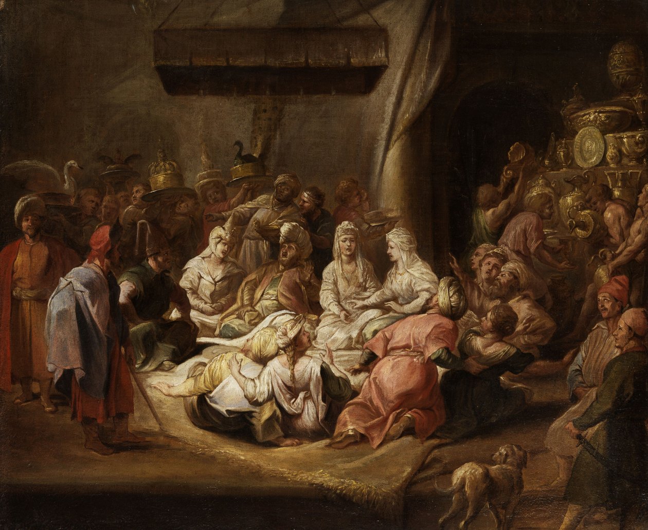 Audience na sultánově dvoře od Jean Baptiste rVanmourour