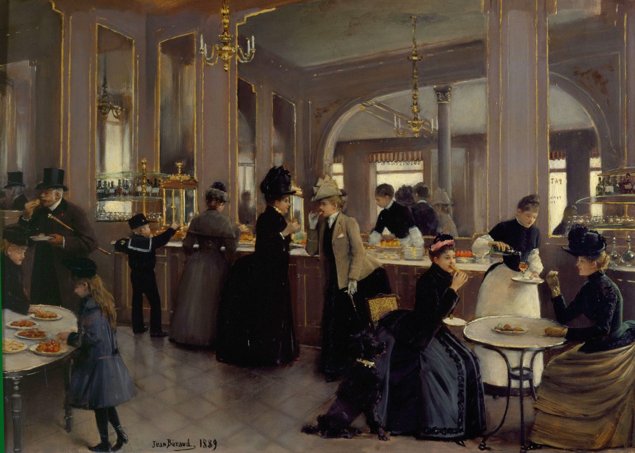 La Patisserie Gloppe au Champs-Elyseesn od Jean Beraud